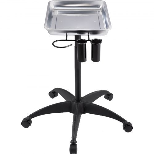 Mayo Stand Medical Tray Height Adjustable Stainless Steel Salon Tray Easy