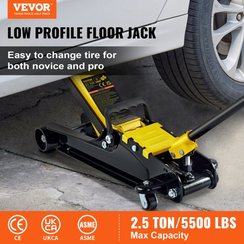 Floor Jack 2.5 Ton Low Profile Floor Jack Heavyduty Steel Racing Floor
