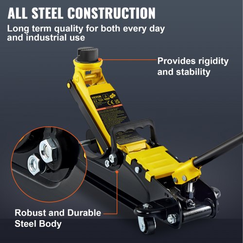 Floor Jack 2.5 Ton Low Profile Floor Jack Heavyduty Steel Racing Floor