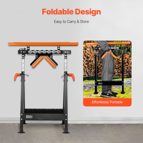 4in1 Roller Stand 440 lb Load Capacity 3350 in Adjustable Height