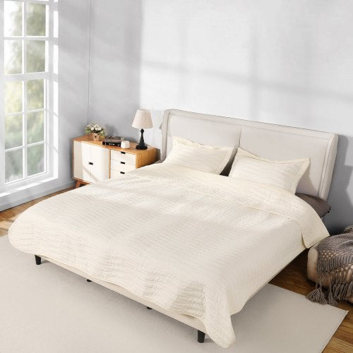 Queen Quilt Set 3Piece Lightweight Comforter Microfiber Queen Size
