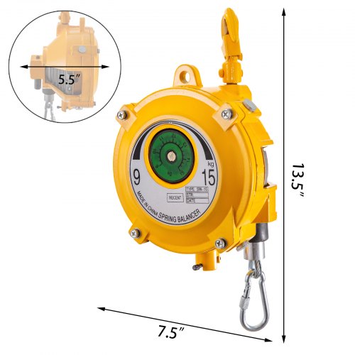 Spring Balancer 2033lbs915kg Retractable Tool Holder 15m Length Tool