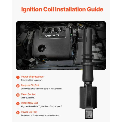 Ignition Coil Pack Set of 8 Compatible with Ford Expedition F150 F250 F350