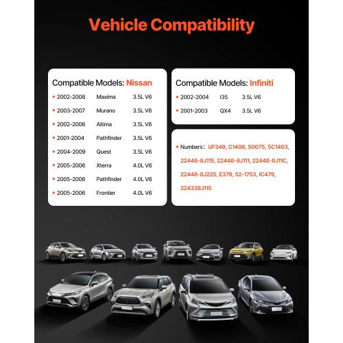 Ignition Coil Pack and Spark Plugs Set of 6 Compatible with Nissan Maxima
