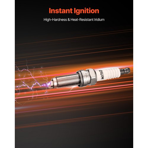 Ignition Coil Pack and Spark Plugs Set of 6 Compatible with Dodge Grand