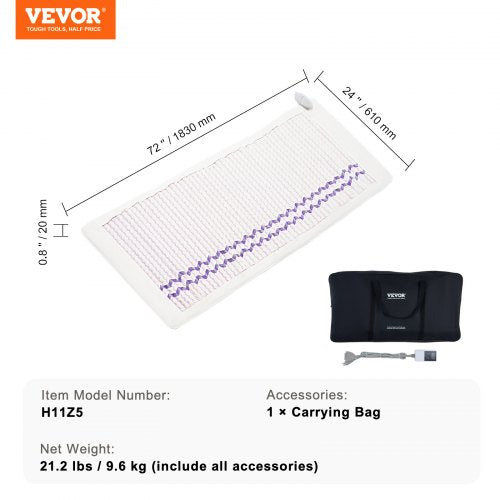 Far Infrared Heating Pad Amethyst Heating Mat with Negative Ions 103159