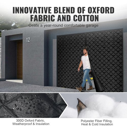 Garage Door Screen for Winter 83 x 715 ft Garage Door Insulation Kit