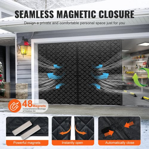 Garage Door Screen for Winter 83 x 715 ft Garage Door Insulation Kit
