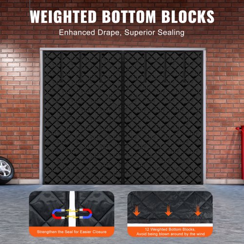 Garage Door Screen for Winter 83 x 715 ft Garage Door Insulation Kit
