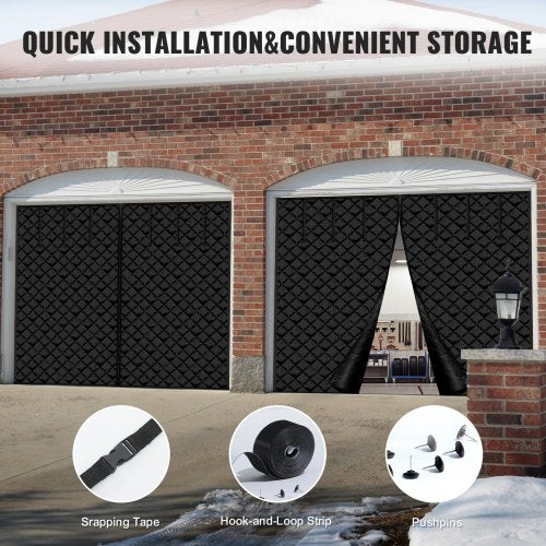 Garage Door Screen for Winter 83 x 715 ft Garage Door Insulation Kit