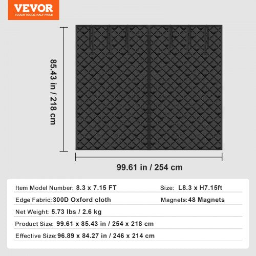 Garage Door Screen for Winter 83 x 715 ft Garage Door Insulation Kit