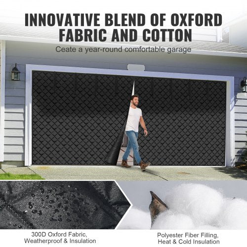 Garage Door Screen for Winter 183 x 715 ft Garage Door Insulation Kit