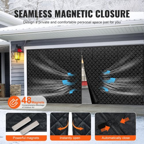 Garage Door Screen for Winter 183 x 715 ft Garage Door Insulation Kit