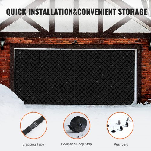 Garage Door Screen for Winter 183 x 715 ft Garage Door Insulation Kit