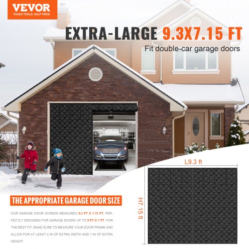 Garage Door Screen for Winter 928 x 715 ft Garage Door Insulation Kit