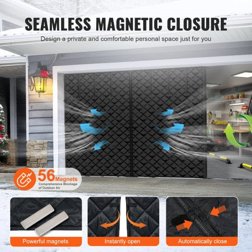 Garage Door Screen for Winter 103 x 814 ft Garage Door Insulation Kit