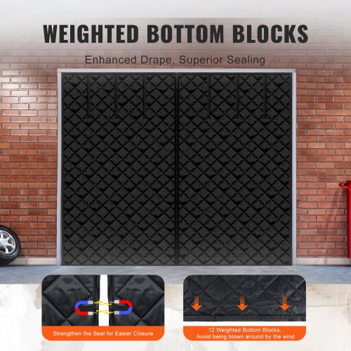 Garage Door Screen for Winter 103 x 814 ft Garage Door Insulation Kit