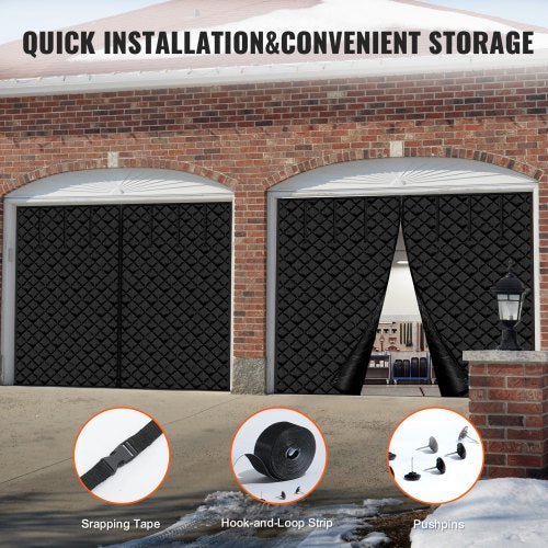 Garage Door Screen for Winter 103 x 814 ft Garage Door Insulation Kit