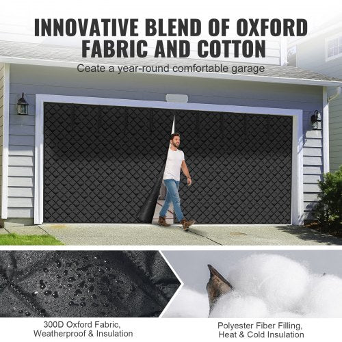 Garage Door Screen for Winter 163 x 715 ft Garage Door Insulation Kit