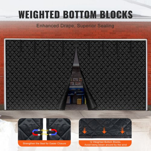 Garage Door Screen for Winter 163 x 715 ft Garage Door Insulation Kit