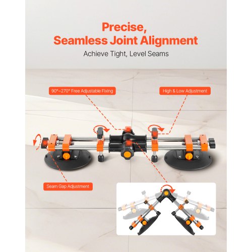 Seamless Seam Setter 2 Packs Granite With 6 In Vacuum Suction Cups Joiner For