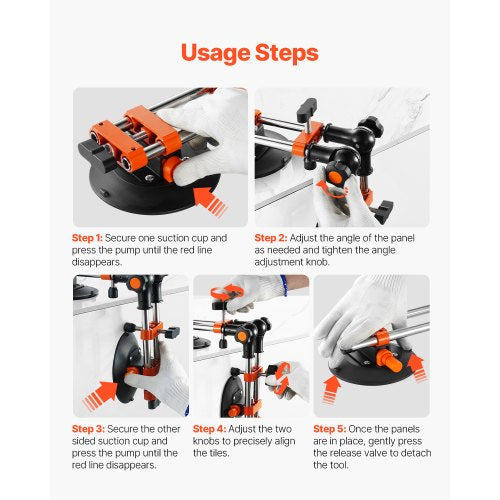 Seamless Seam Setter 2 Packs Granite With 6 In Vacuum Suction Cups Joiner For