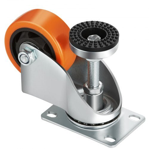 Leveling Casters Set of 4 720 lbs Total Load Capacity 3 inches Diameter