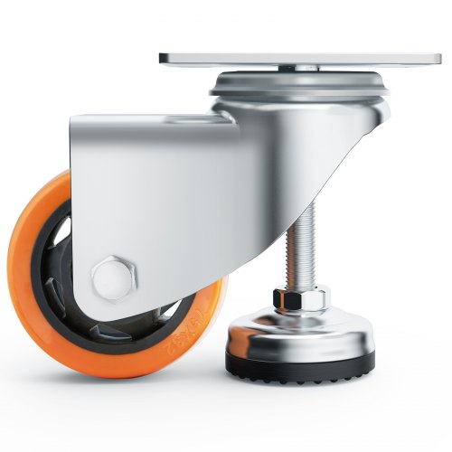 Leveling Casters Set of 4 720 lbs Total Load Capacity 3 inches Diameter