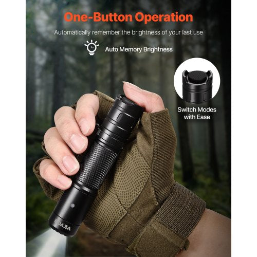 Rechargeable Flashlight High Lumens LED Flashlight with 6 Lighting Modes