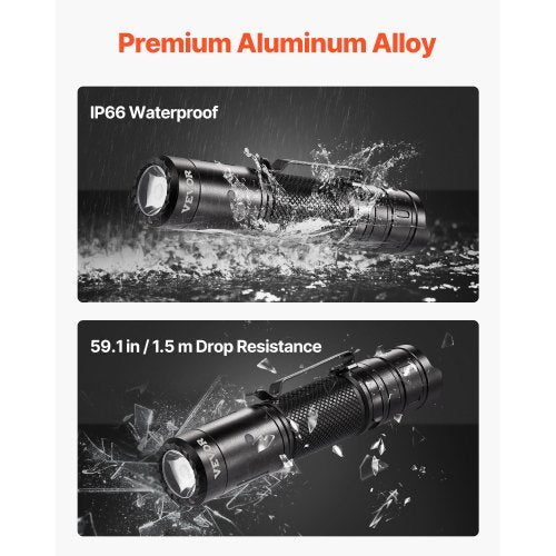 Rechargeable Flashlight High Lumens LED Flashlight with 6 Lighting Modes