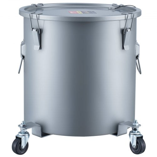 Fryer Grease Bucket 10 Gal Oil Disposal Caddy with Caster Base Carbon