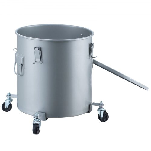 Fryer Grease Bucket 16 Gal Oil Disposal Caddy With Caster Base Carbon Steel