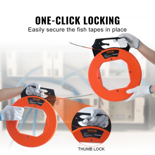 Fish Tape 125foot 316inch PET Wire Puller with Optimized Housing and Handle