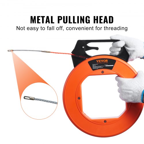 Fish Tape 125foot 316inch PET Wire Puller with Optimized Housing and Handle