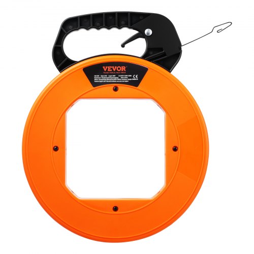 Fish Tape 120foot 18inch Steel Wire Puller with Optimized Housing and Handle