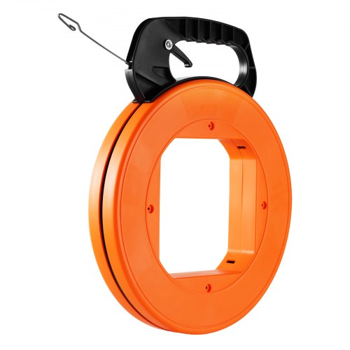Fish Tape 120foot 18inch Steel Wire Puller with Optimized Housing and Handle