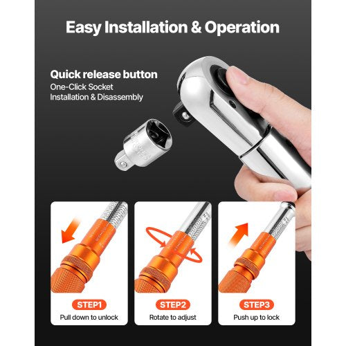 Click Torque Wrench 34 Inch Drive 100600 Lbfft 136814Nm Dualdirection Set With