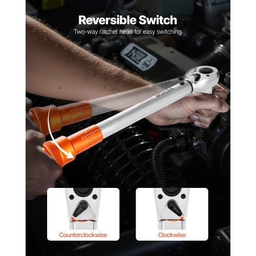 Click Torque Wrench Set 3 Pieces 14 38 12 Inch Drive 10170 lbfft