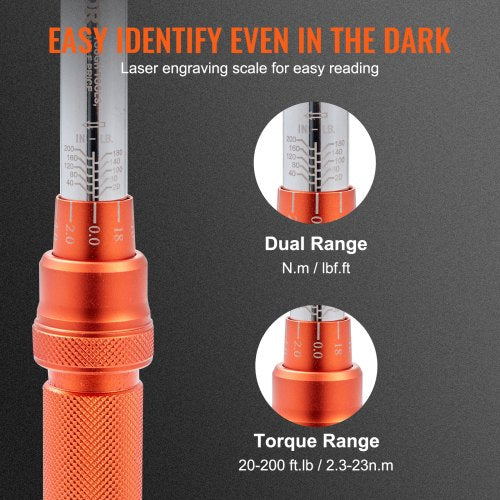 Torque Wrench 14inch Drive Click Torque Wrench 20200inlb323nm