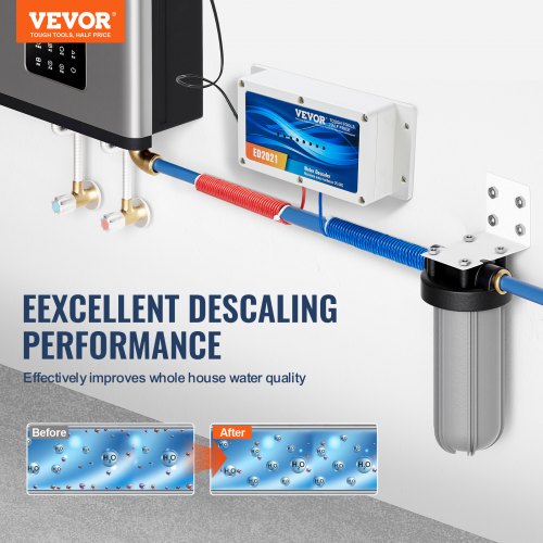 Electronic Water Descaler System Whole House Salt Free Descaler Hard Water