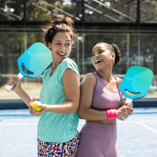 Pickleball Paddle with Aero Throat T700 Carbon Fiber Surface Honeycomb