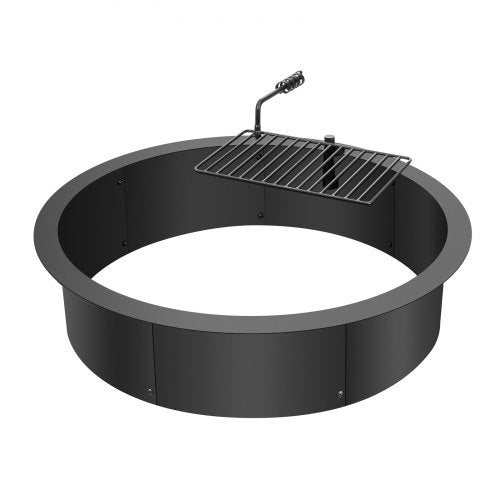 Fire Pit Ring Fire Pit Insert with Barbecue Fire Ring 35In Outer31In