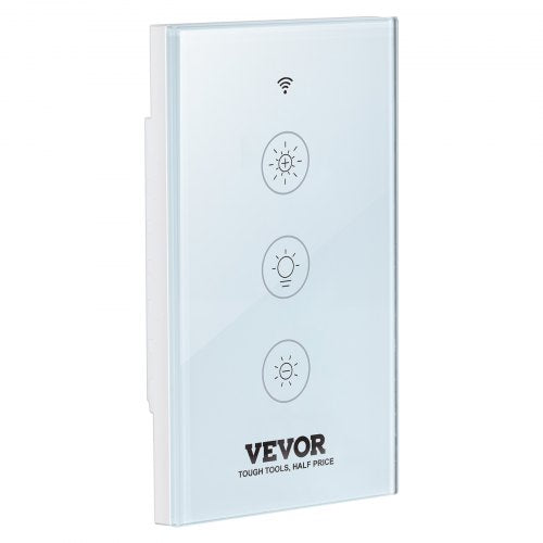 2PCS WiFi Smart Light Dimmer Switch 100250V AC WiFi 24GHz 15 to 85
