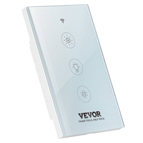 2PCS WiFi Smart Light Dimmer Switch 100250V AC WiFi 24GHz 15 to 85