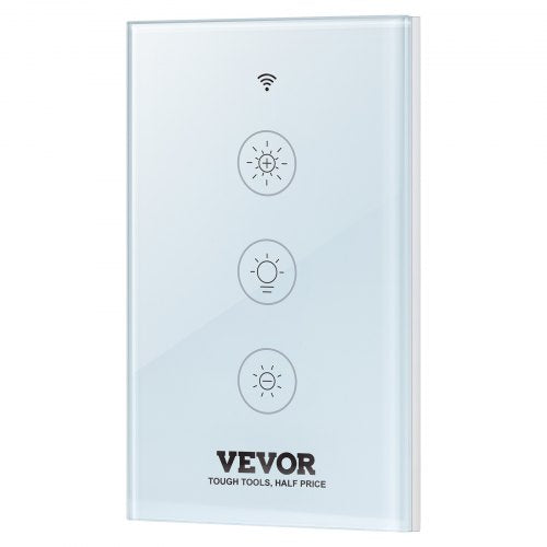 2PCS WiFi Smart Light Dimmer Switch 100250V AC WiFi 24GHz 15 to 85