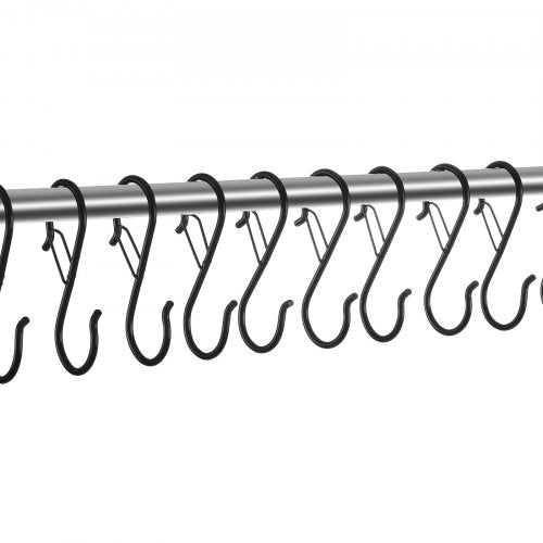 S Hooks 36 Pack 3968 Lbs Capacity For Bars Up To 085 Inch Shaped With Safety