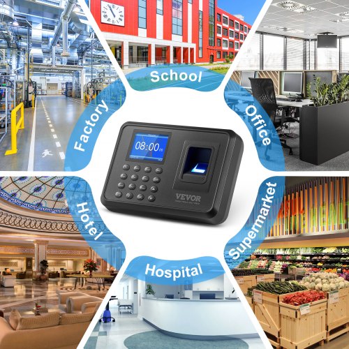 Time Clock Fingerprint Time Clocks for Employees Small Business Biometric