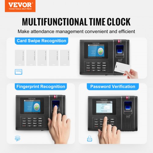 Time Clock Fingerprint Time Clocks for Employees Small Business Biometric