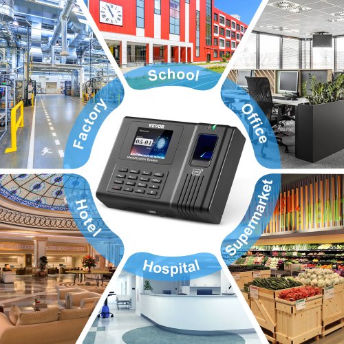 Time Clock Fingerprint Time Clocks for Employees Small Business Biometric