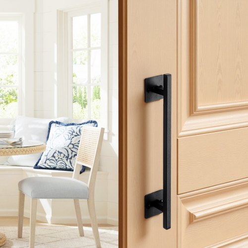 Barn Door Handle 2Pcs 12.6 In Rustic Fence Gate Rustresistant Coating Heavy